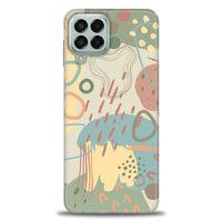 Samsung Galaxy M33 Kılıf HD Baskılı Kılıf - Renkli Tuval + Tam Ekran Koruyucu