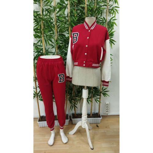 Kadın Uzun Kollu Hakim Yaka önden Düğmeli Ceket Pantolon şardonlu Iki Iplik Ikili Takım