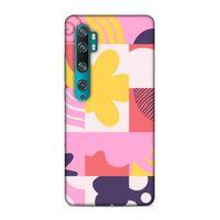 Xiaomi Mi Note 10 Pro Uyumlu Kılıf Insomnia (22) Tam Koruma Kılıfı Pembe Sarı