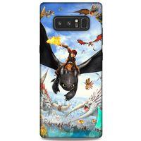 Samsung Galaxy Note 8 Kılıf Dragons (32) Soft Silikon Kılıf Ejderhanı Nasıl Eğitirsin