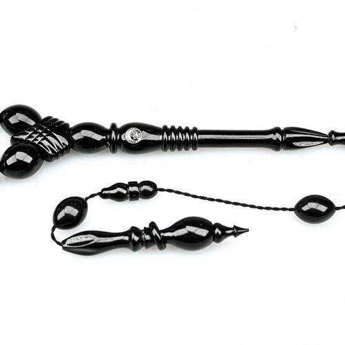 Oltu Taşı Özel Seri  Kelepçe İmame   İşçilikli Tespih