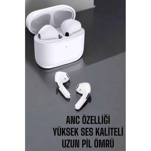Beyaz Yeni Nesil Pro Bluetooth Kulaklık Yüksek Ses Kaliteli Anc Özelliği
