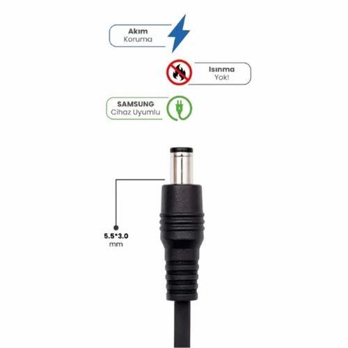 19v 4.74a 5.5 * 3.0mm 90w Samsung İçin Laptop Adaptör