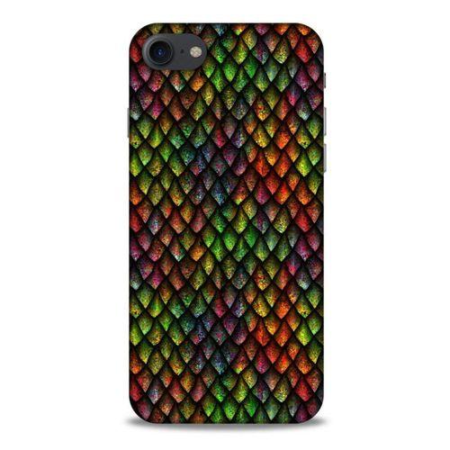 Apple Iphone 8 Kılıf Dragons (6) Silikon Kılıf Ejderha Skin Çok Renkli