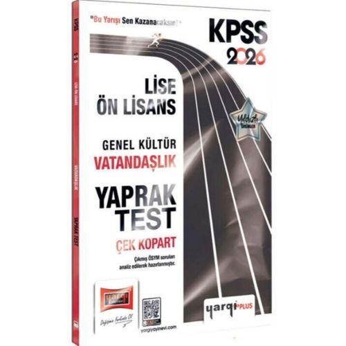 2026 KPSS Lise Ön Lisans Genel Kültür Vatandaşlık Çek Kopart Yaprak Test Yargı Yayınları