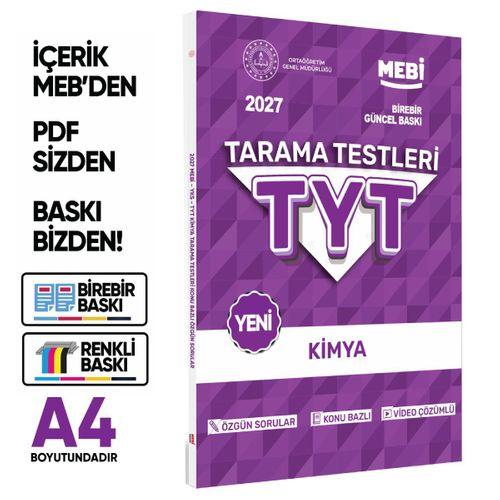 2026 YKS-TYT MEBİ-OGM 8li Tüm Dersler Özgün Tarama Test Kitabı A4 Boyut Renkli Görsel BASKI ÜCRETİ