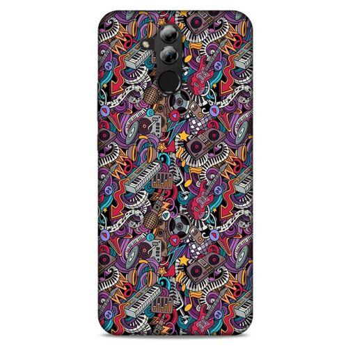 Retro (2) Desen Kabı Renkli Huawei Mate 20 Lite Kılıf