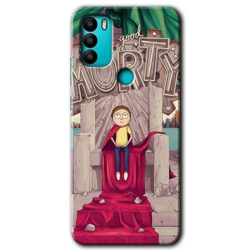 MRCİLETİSİM General Mobile GM 21 Plus Kılıf HD Desen Baskılı Arka Kapak + Temperli Cam - Morty