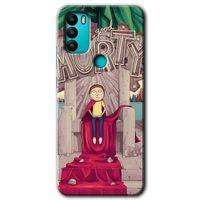 MRCİLETİSİM General Mobile GM 21 Plus Kılıf HD Desen Baskılı Arka Kapak + Temperli Cam - Morty