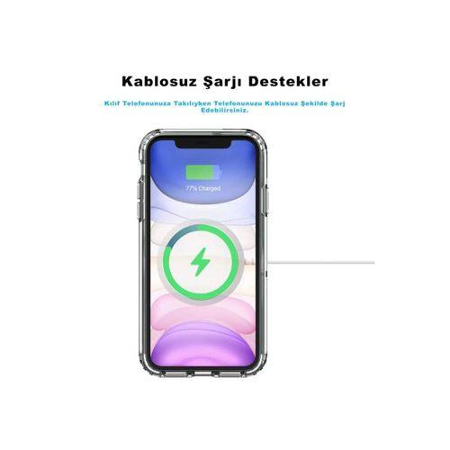 Iphone 12 Pro Max Kılıf Kamera Lens Korumalı Magsafe Destekli Şeffaf Darbe Emici Sert Kapak