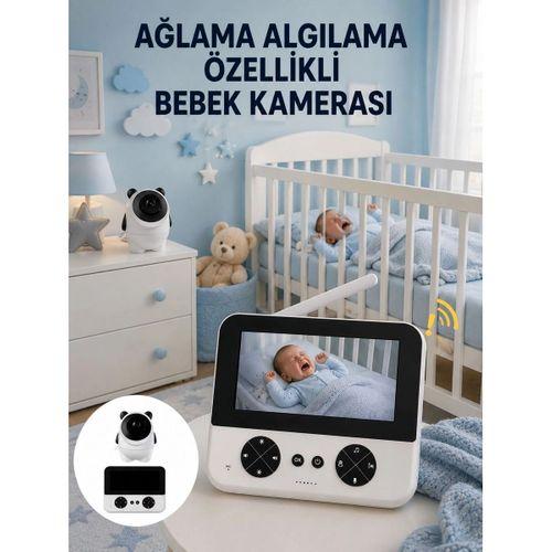 Gece Görüşlü Güvenli Bebek Monitörü 720p Hd Görüntü Yeni Nesil