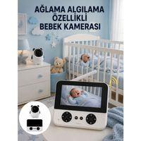 Gece Görüşlü Güvenli Bebek Monitörü 720p Hd Görüntü Yeni Nesil