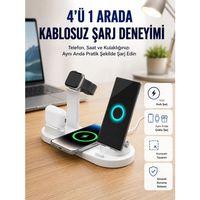 Masaüstü Düzenleyici 4’ü 1 Arada Kablosuz Şarj Aksesuarı Yeni Nesil