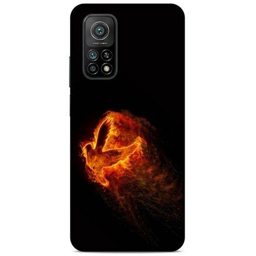 Lopard Xiaomi Mi 10T 5G Uyumlu Kılıf FireX (30) Silicone Case Ateş Kartal
