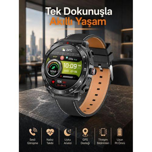 Akıllı Saat Nabız Ölçer Uyku Takibi Sesli Görüşme Bildirim Görme