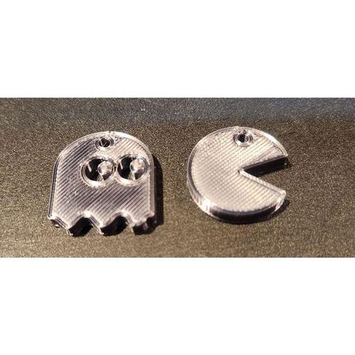 Pacman Küpe – 3D Baskı Takı Aksesuarı (Bu ürün Sadece Plastik parçadır - Almadan Önce Soru Sorabilirsiniz)