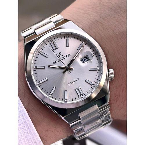 Daniel Klein Erkek Kol Saati 30 Metre Suya Dayanıklı Çelik Kordon + Bileklik Hediyeli VS.BLKT.0654