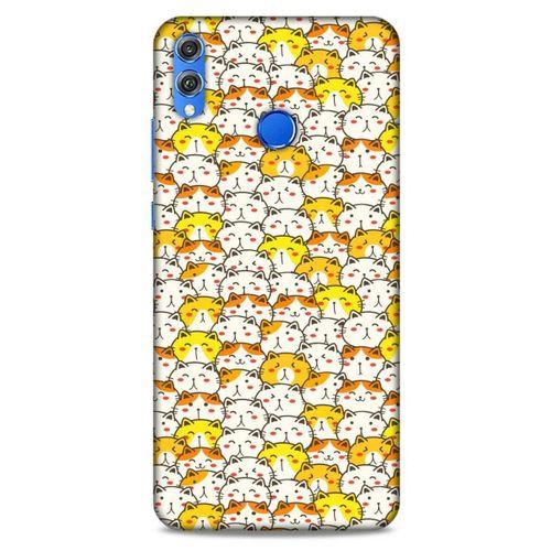 Lopard Huawei Honor 8x Uyumlu Kılıf Kediler (28) Arka Kapak Tombul Kedi