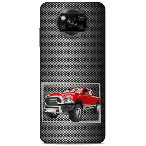 Lopard Xiaomi Redmi Poco X3 Uyumlu Kılıf PickUpX (15) Antişok Kılıf Kırmızı Siyah
