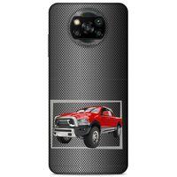 Lopard Xiaomi Redmi Poco X3 Uyumlu Kılıf PickUpX (15) Antişok Kılıf Kırmızı Siyah
