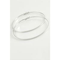 Noktalı Metal Halka Küpe 8-10 cm