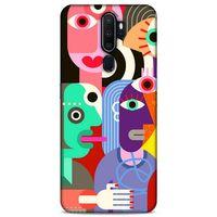 Lopard Oppo A5 2020 Uyumlu Kılıf Soyut Sanat (14) Desenli Lansman Kılıf