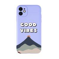 iPhone 11 Uyumlu Good Vibes Desenli Kamera Korumalı Lansman Kılıf Premium Silikonlu