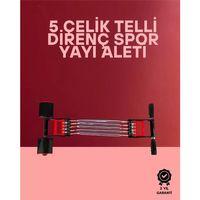 Ayarlanabilir Elastik Yaylı Ergonomik Tasarımlı Kas Güçlendirme Seti