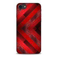 Apple Iphone 8 Kılıf Patchwork (28) Arka Kapak Kırmızı Siyah