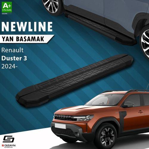 S-Dizayn Renault Duster 3 NewLine Siyah Yan Basamak 183 Cm 2024 Üzeri A+ Kalite