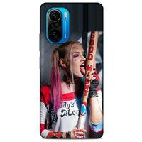 Xiaomi Poco F3 Uyumlu Kılıf Harley Quinn (23) Ultra Koruma Kılıfı Kırmızı-menekşe