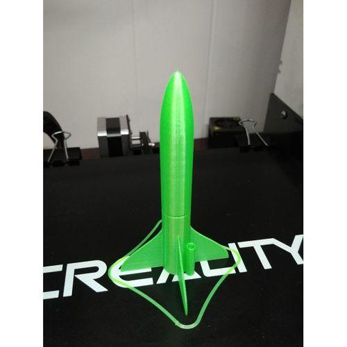 Spiral Baskı 13mm Model Roket - 3720756