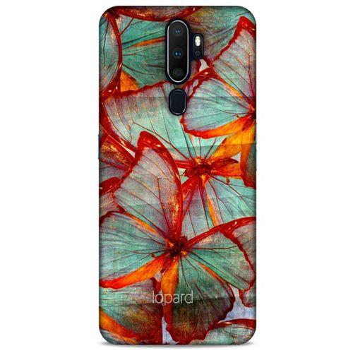 Oppo A9 2020 Kılıf Kelebek Etkisi (31) TPU Kılıf Kırmızı Yeşil