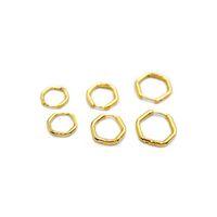 6'lı Beşgen Küpe - Altın