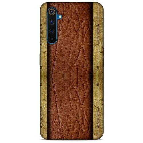 Oppo Realme 6 Pro Kılıf Patchwork (24) Darbe Emici Kılıf Kahve Sarı