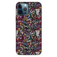 Graffitix (4) Desenli Silikon Kapak Apple iPhone 12 Pro Max Kılıf