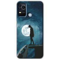 Omix X400 Kılıf HD Desen Baskılı Arka Kapak - Dolunay Yalnızlık