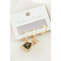 3 Adet Yıldız Zirkon Taşlı Küpe