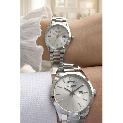Tom Jones Çiftlere Ve Sevgililere Özel 3 Atm 2 Yıl Garantili Bay Ve Bayan Çift Saati CF.TJ.M003