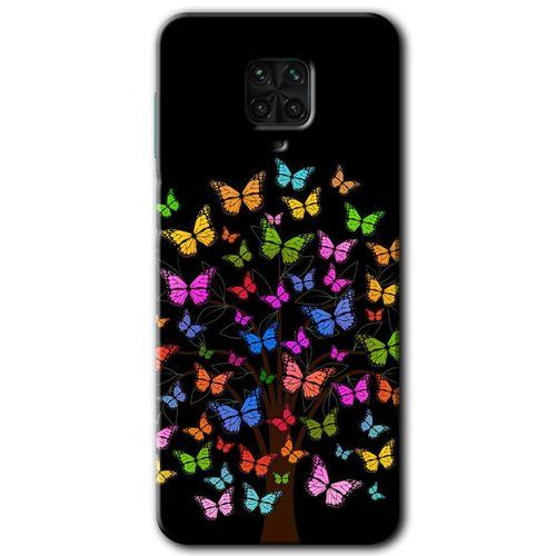 MRCİLETİSİM Xiaomi Redmi Note 9 Pro Kılıf Baskılı Kapak - Cacti Prairies + 5D Tam Kaplayan Cam