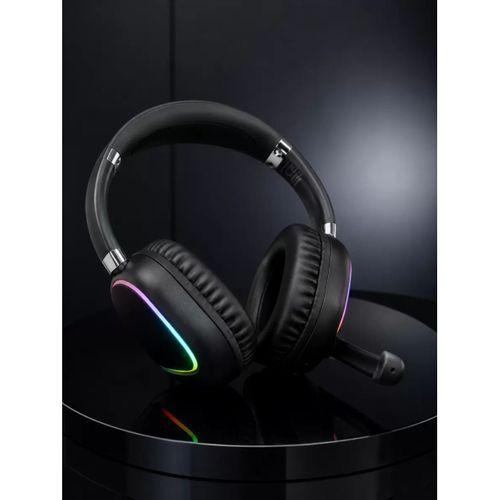 Bluetooth 5.0 Kablosuz Kulak Üstü Kulaklık Mikrofonlu Rgb Aydınlatmalı