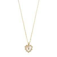 Sedefli Kalp Kolye - Altın