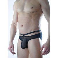 Erkek Siyah Tül Fantezi Slip İç Çamaşırı