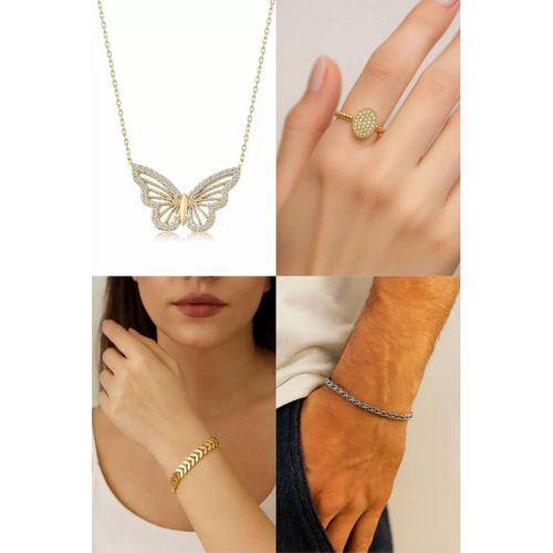 4'Lü Çelik Bijuteri Set -  SNJ-SET4006