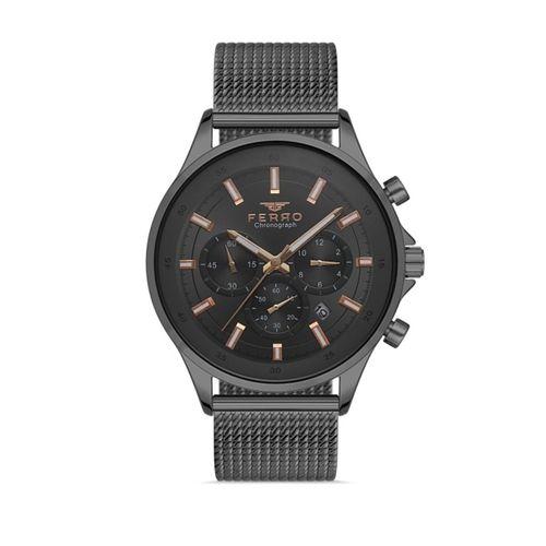 Ferro 45 mm Füme Hasır Kordon Erkek Kol Saati FM31298C-V FM31298C-V