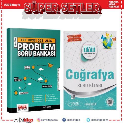 Palme TYT Coğrafya ve AKM Problemler Soru Bankası Seti 2 Kitap