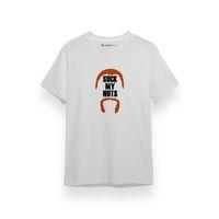 The Walking Dead Abraham Suck My Nuts_1 Beyaz Kısa kol Erkek Tshirt