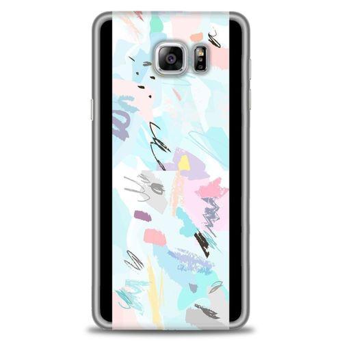 Samsung Galaxy Note 5 Kılıf HD Baskılı Kılıf - Blue and Purple + Tam Ekran Koruyucu