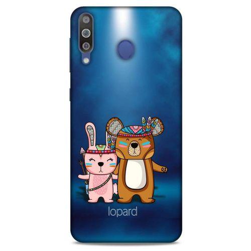 Samsung Galaxy M30 Kılıf FunnyMaX (2) Kabı Lacivert Beyaz