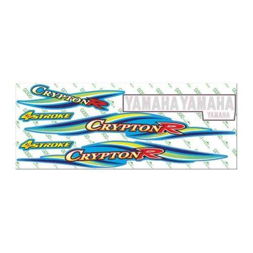 YAMAHA Yamaha Crypton 2005 - 2008 Uyumlu Mavi Sticker Set 002